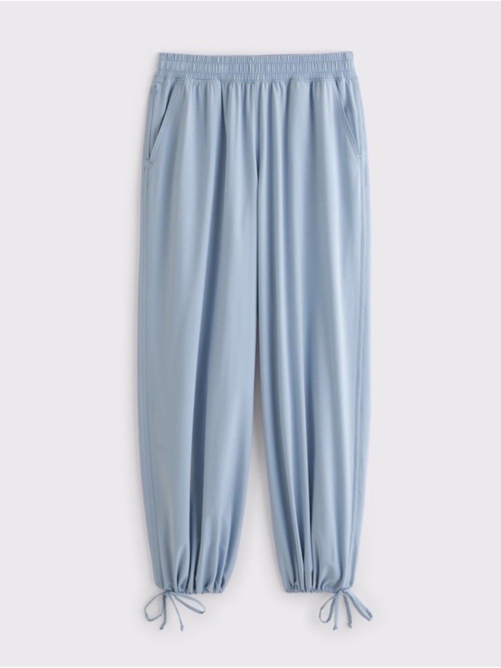 NWT Abercrombie Active YPB motionTEK Convertible Balloon Pant in Blue Grey Sz S - Picture 5 of 15